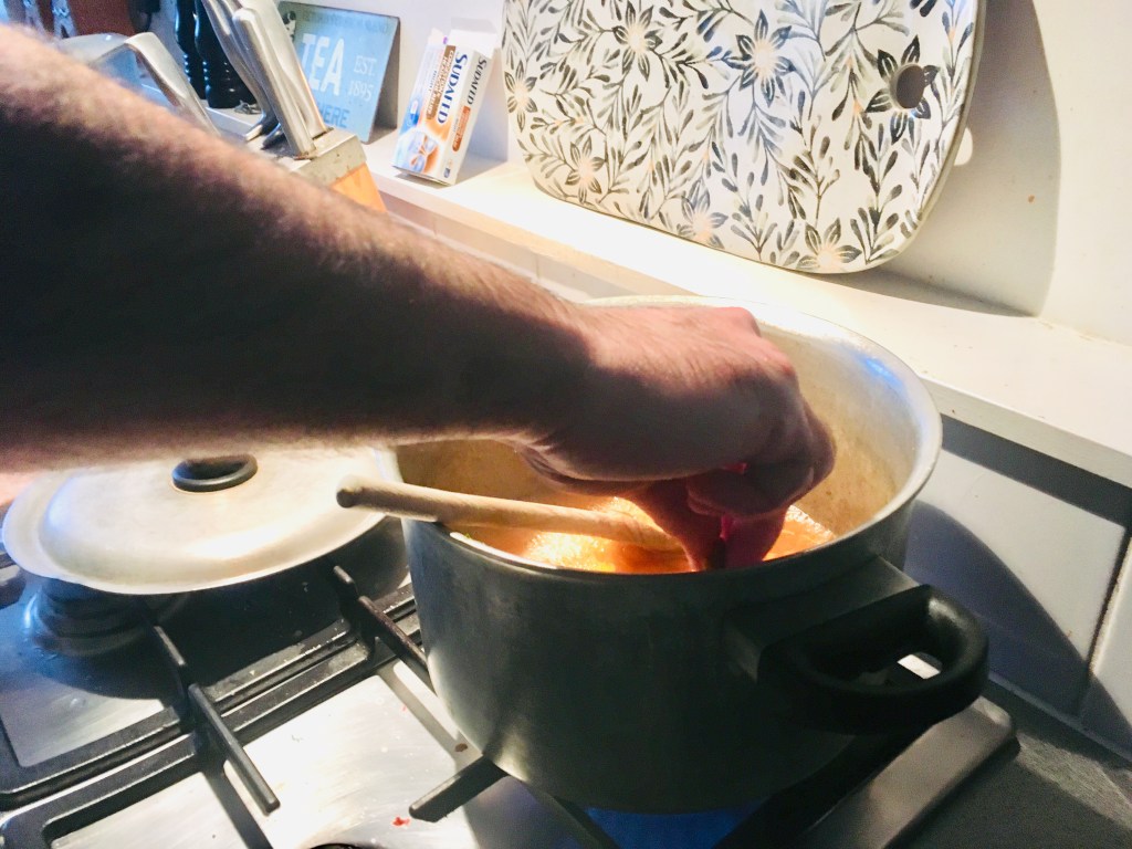 To stop it sticking just pop it right in