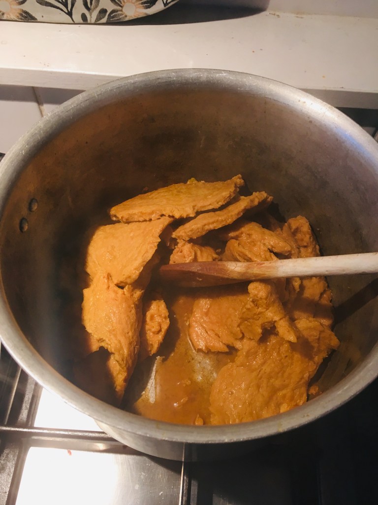 Leave in the pan for another 30mn it will soak up all the moisture